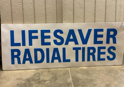 SST B.F. Goodrich Lifesaver Radial Tires embossed sign