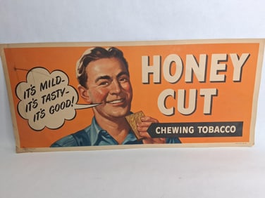 1946 R.J. Reynolds Honey Cut Tobacco cdbd Litho