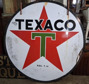 DSP Texaco "White T" 6ft sign