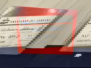 SST Standard American Oil Company sign