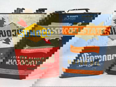 Sunoco & Allstate Motor Oil 10qt cans