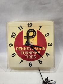 Pennsylvania Turnpike Tires Dualite clock