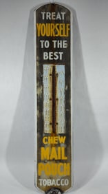 Mail Pouch Tobacco porcelain thermometer