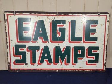DST Eagle Stamps sign
