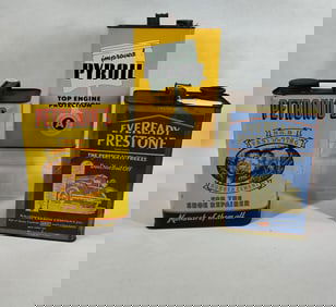Eveready Prestone, Pyroil & Petronio's 1gal cans
