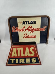 Atlas Tire Display & Atlas Shelf Topper sign