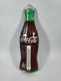 Coca-Cola metal thermometer