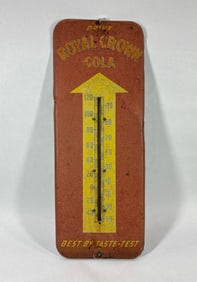 Royal Crown Cola metal thermometer