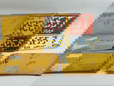 11- Pairs of NOS Ohio License plates from 60s & 70s