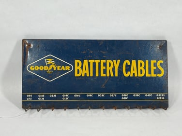 Goodyear Battery Cables metal display