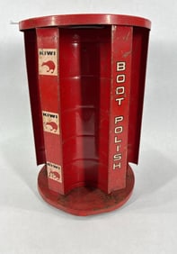 Kiwi Boot Polish rotating metal display