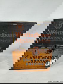 Westinghouse Mazda Lamps metal display cabinet