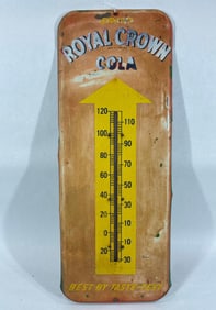 Royal Crown Cola metal thermometer