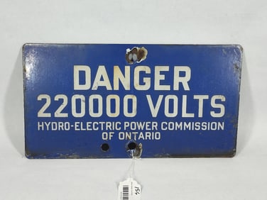 SSP Power Commission of Ontario Danger sign