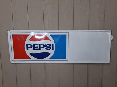 SST Pepsi self-framed sign