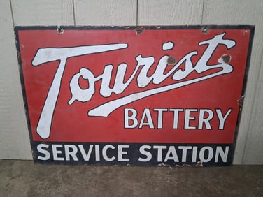 DSP Tourist Battery Service Station sign