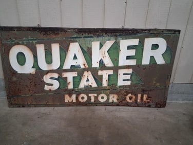 SST Quaker State Motor Oil sign