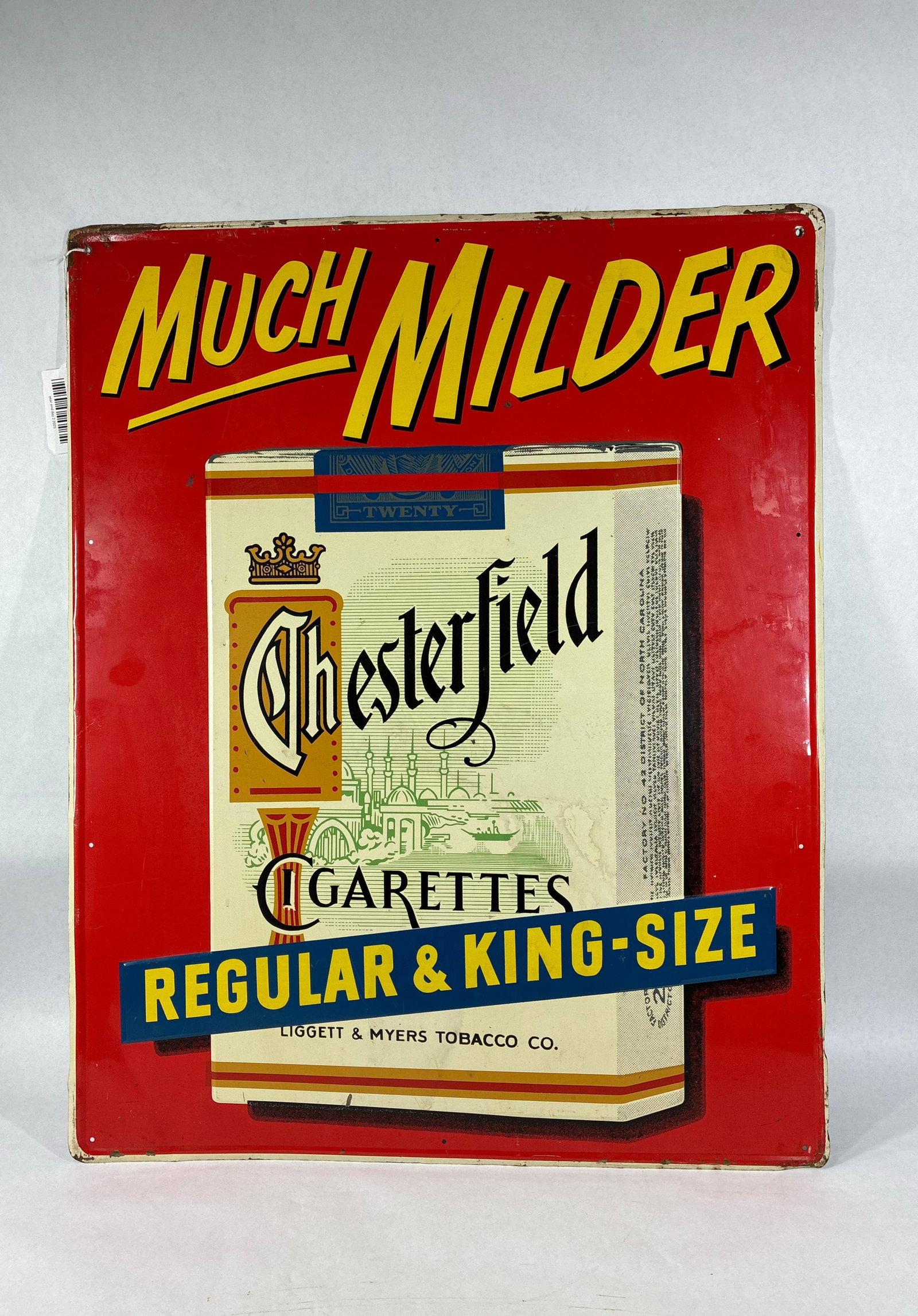 SST Chesterfield Cigarettes embossed sign (1 of 6)