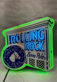 Rolling Rock Premium Beer neon sign
