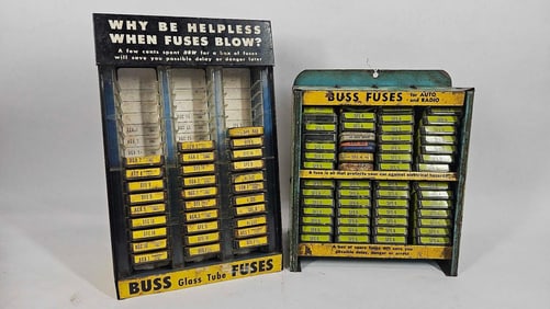 2- Tin Litho Buss Fuses Displays