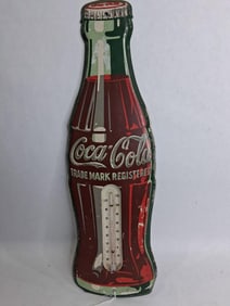 Coca-Cola metal thermometer