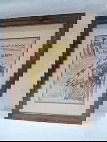 R.J. Reynolds Tobacco Co framed paper lithograph