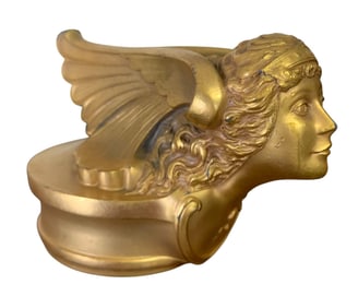 Antique BUICK Gilded Goddess Flying Lady Radiator Cap Automobile Hood Adornment