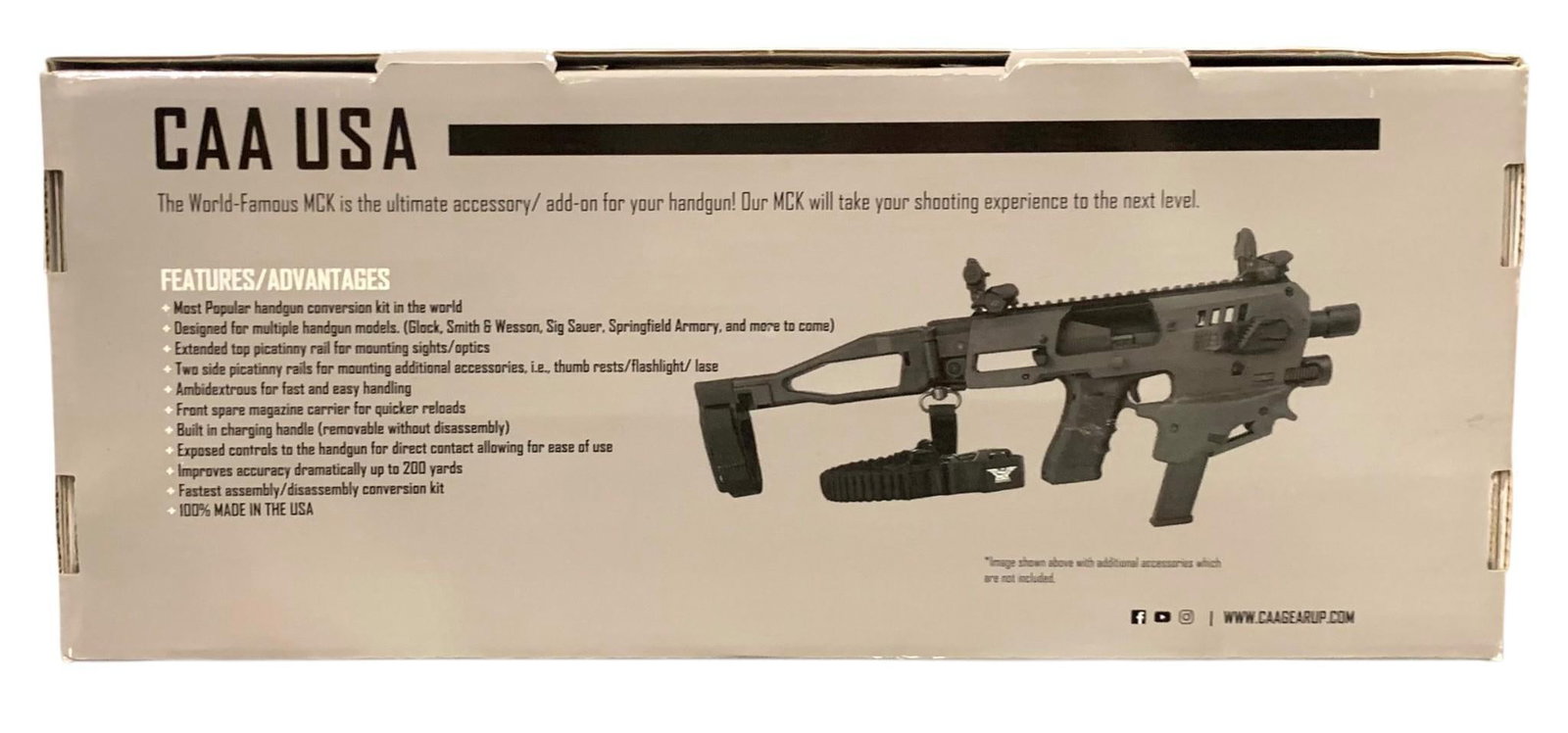 NEW in Box MCK Gen 2 Handgun Handle Conversion Kit: Unused, in the box with the pieces shown included.