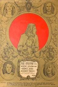 1967 DENNIS NOLAN Hippie Flower Child BLUES BANDS Van Ness San Francisco Concert Poster