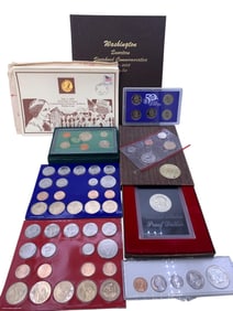Large Lot of Uncirculated & Proof Vintage to Modern US Coins Sets