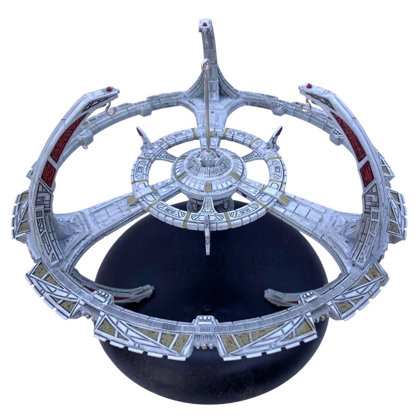 7 pc Star Trek Sci Fi Spaceship Christmas Tree Ornaments with Boxes: Each with their original box, noted as featuring lights, sound or Both, some shelf wear to the boxes.