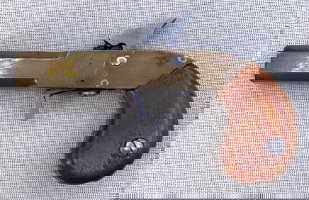 Brass .44 cal Percussion Single Shot Derringer Wild West Petite Boot Pistol