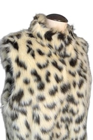 Luxe Spotted Faux Cheetah Fur Couture Fashion Vest