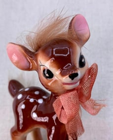 34 Vintage Celluloid, Rubber, Ceramic Japan, Flocked Christmas Reindeer, Rudolph, Collection