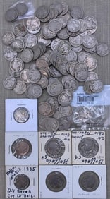 120 pc Buffalo Nickel Error, Circulated, Antique to Vintage 5 Cent US Coin Collection