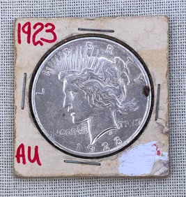 1923 Silver Peace Dollar US $1 Coin
