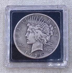 1921 Silver Peace Dollar US $1 Coin
