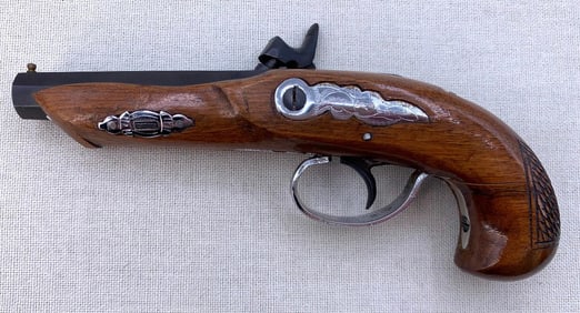 Pic Derringer Percussion Black Powder Octagonal Barrel Pocket Pistol, Made in Spain