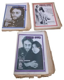 3 Vintage Rolling Stone Nov. 1968 No 22 John Lennon NUDE, Feb 1970 and Jan 1971 Music Newspapers