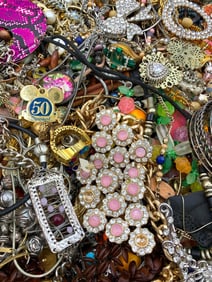 10 POUNDS of Vintage Costume Jewelry