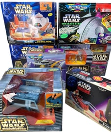 7 pc STAR WARS Sci Fi Intergalactic NOS Micro Machines, Spaceships & Action Figures