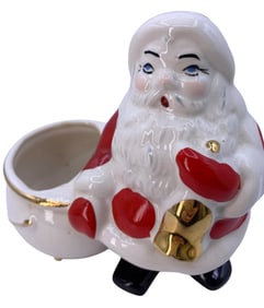 17 pc Mid Century Santa Claus, Mrs. Claus, Snowman, Vintage Christmas Decorations