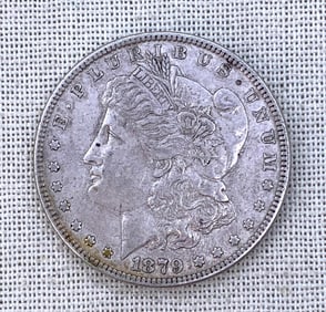 1879 Morgan Dollar Antique US Silver 1$ Coin