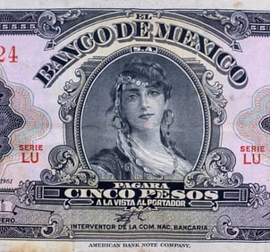 Trio of Antique to Vintage Foreign Currency Paper Money Bills