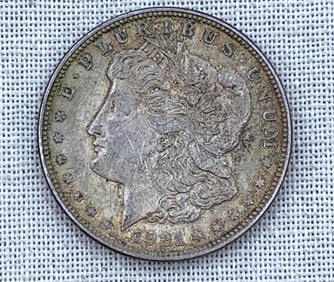 1921 Silver Morgan Dollar Antique US 1$ Coin