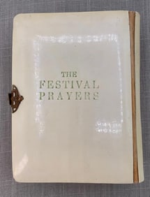 1929 Celluloid Covered The Festival Prayers Vintage Jewish Hebrew Prayer Book