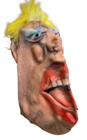 5 pc Creepy Cool Vintage Rubber Masks & Oversize Hollywood Spectaculars Gag Sunglasses in Box