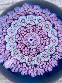 Vintage Cathiness Whitefriars Millefiori Butterfly Paperweight