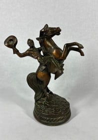 Bronze Ray E. Dodge Co. Hopalong Cassidy on Rearing Horse Figural Statue