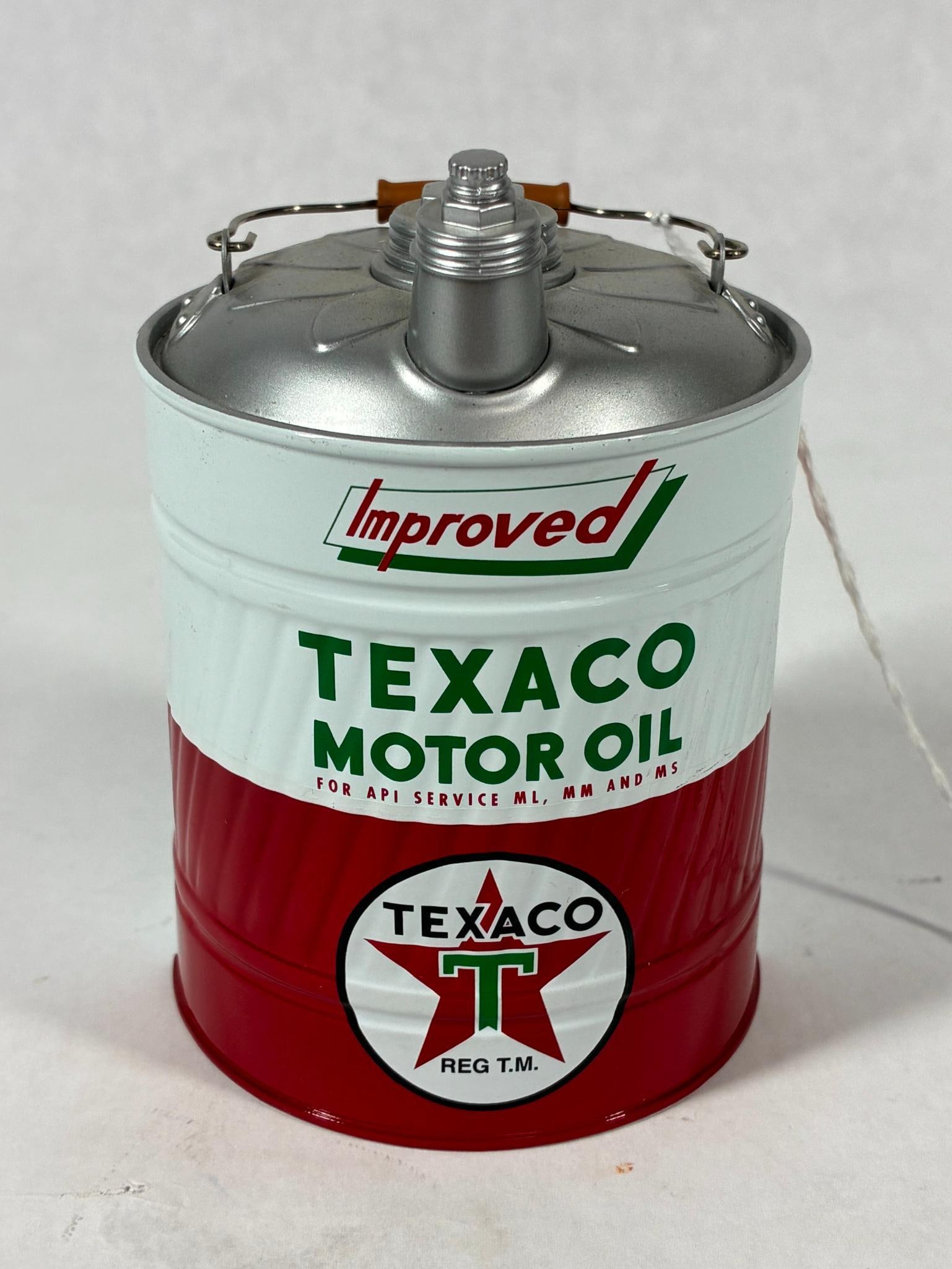 First Gear Texaco Motor Oil Scale Model Oil Can Bank 1999 Special Collector Edition (1 of 5)